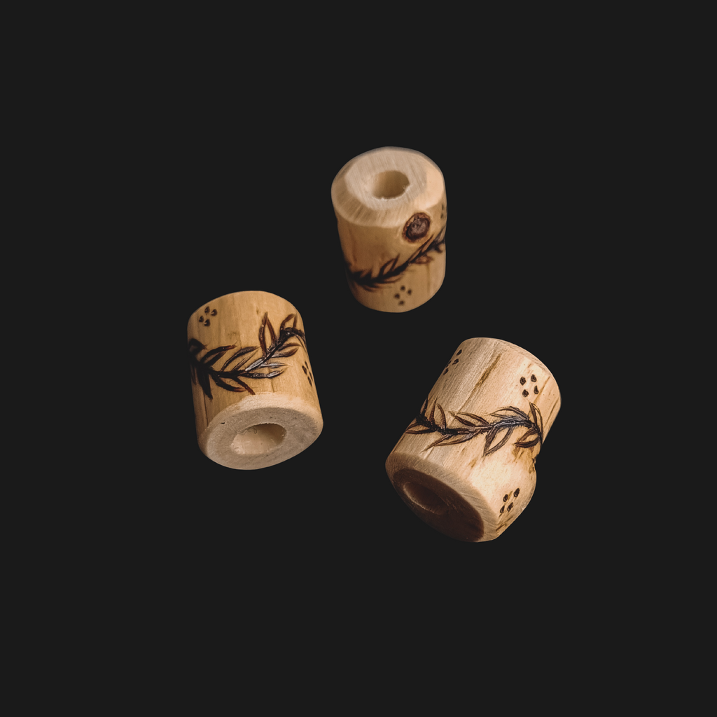 Puuhelmi "Vine" ∅6mm